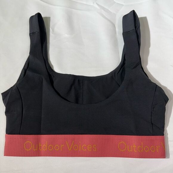 Outdoor Voices Smooth Scoop Black Sports Bra Small - Picture 4 of 6